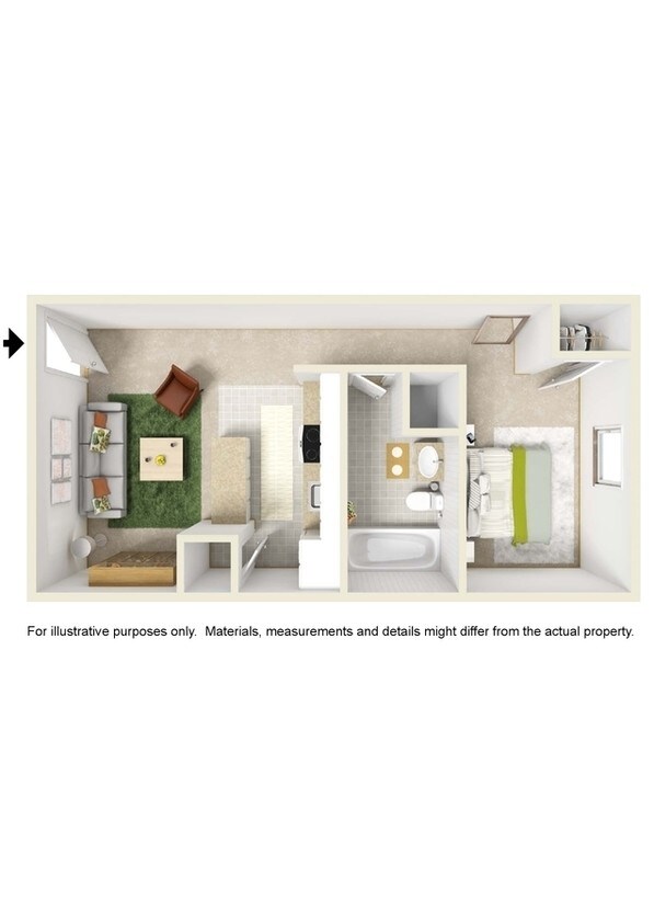 400 Kingsley 1 BR Apartment for Rent in Normal, IL