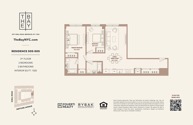 Unit #505 Floorplan - The Bay