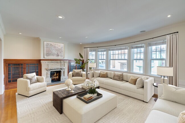 Sala de estar: virtualmente escenificada - 1466 14th Ave