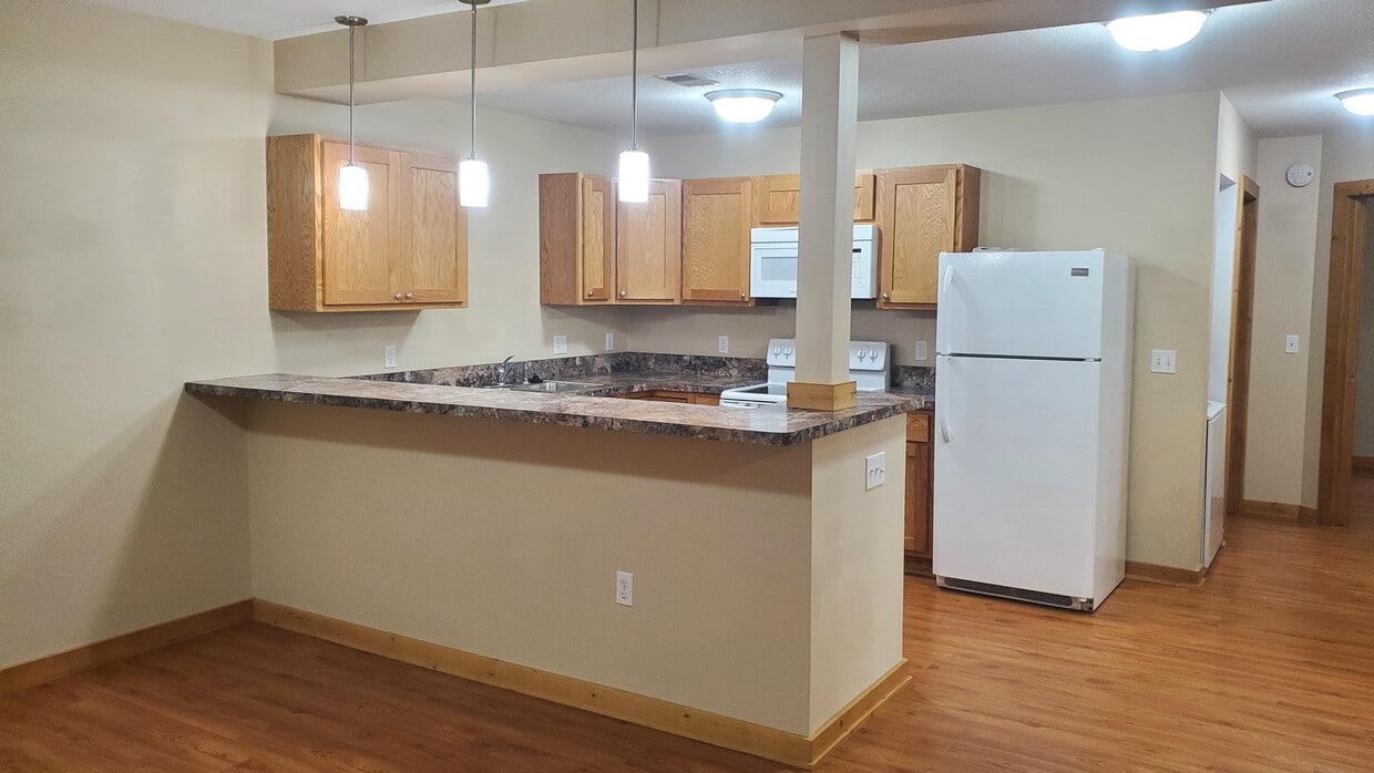 kitchen with bar top - 111 Michigan Ave