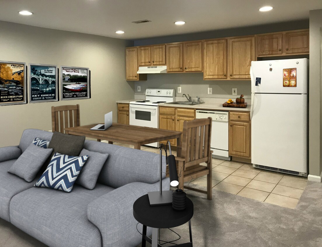 Living/Dining/Kitchen - 512 M St NW