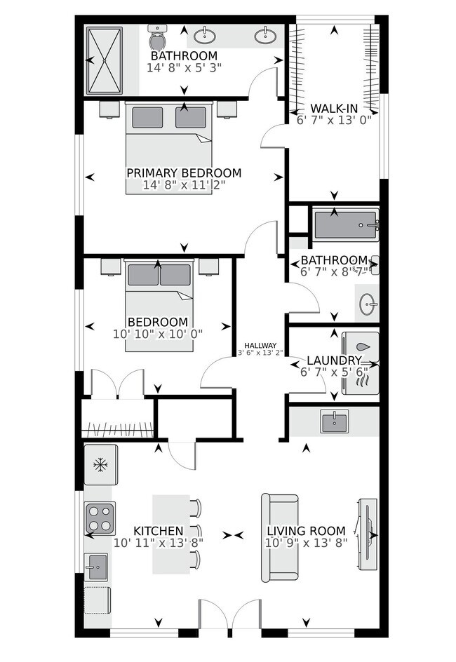 Plano de planta - 428 W Solidelle St
