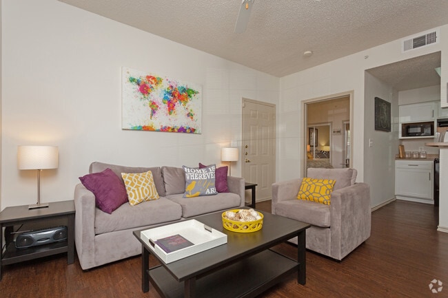 2BR,2BA - 852SF B1 - LIVING AREA - Arbors of Denton Apartments