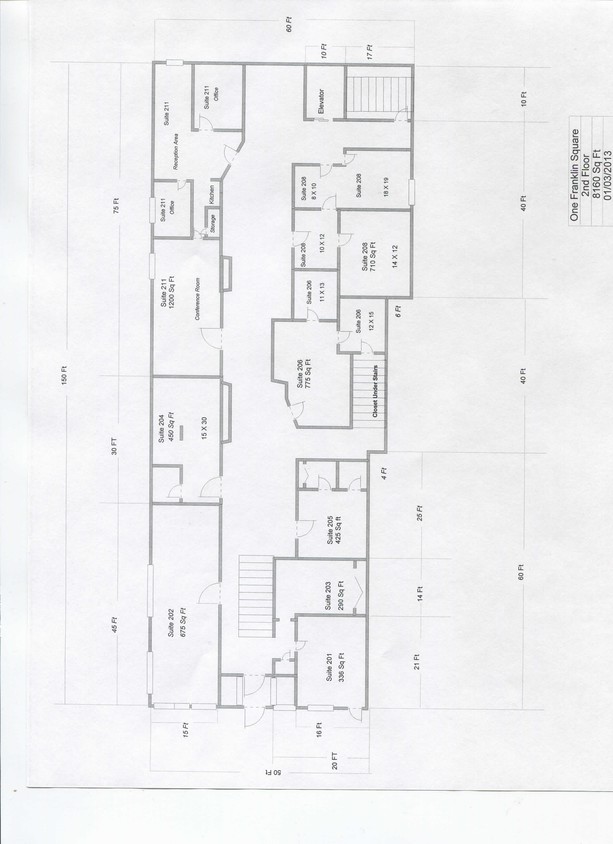 Plano de planta - One Franklin Square