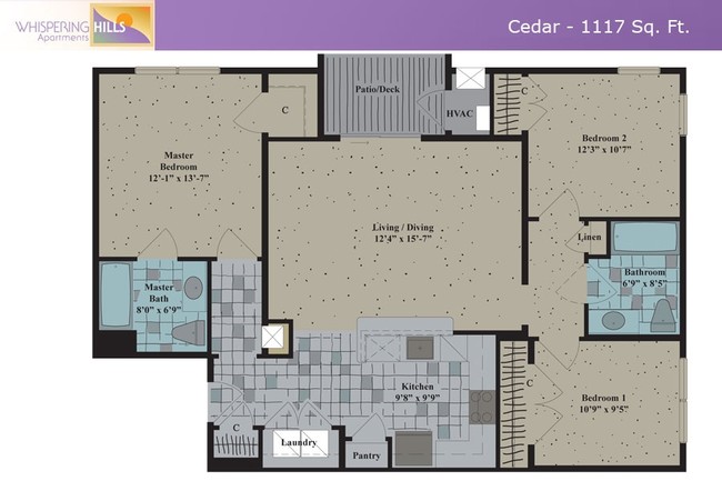 Plano de planta - Whispering Hills