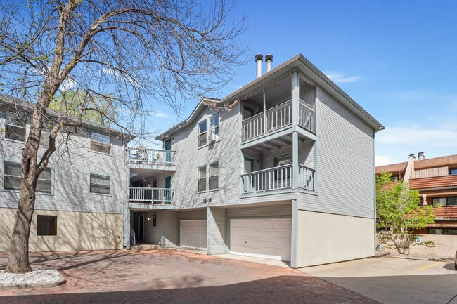 Exterior with Garages at Elder Square - Elder Square Apartments