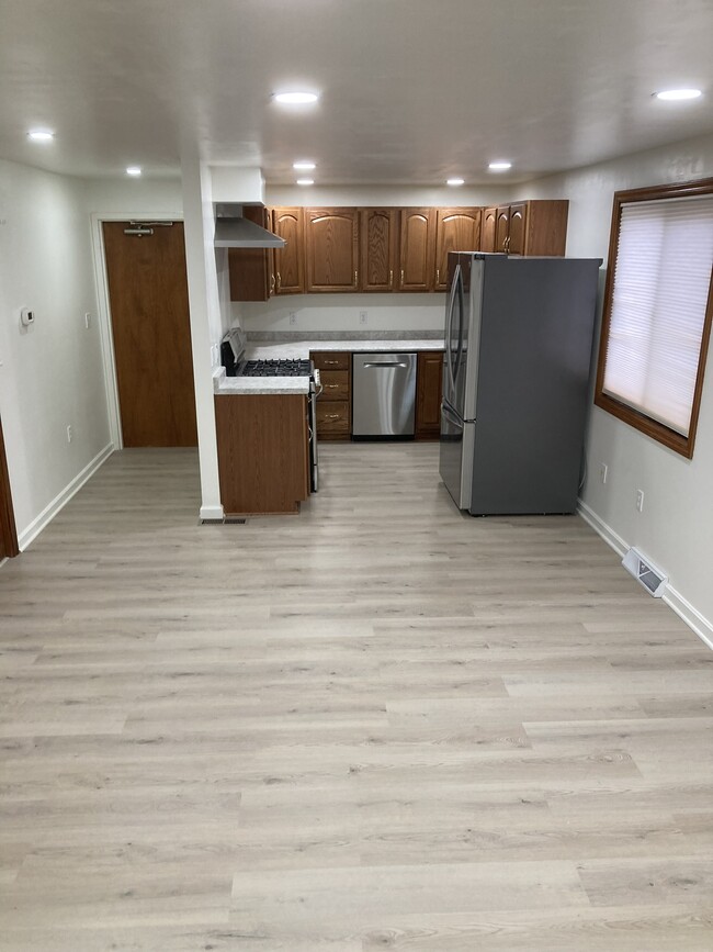 Kitchen to the left is the entry into the apartment - 1100 Center Ave