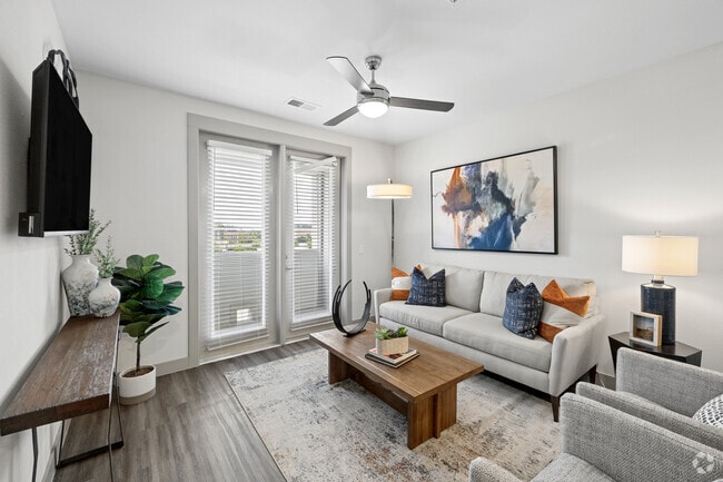 B1 2BR, 2BA - 1,094SF - Living Room - The Harper