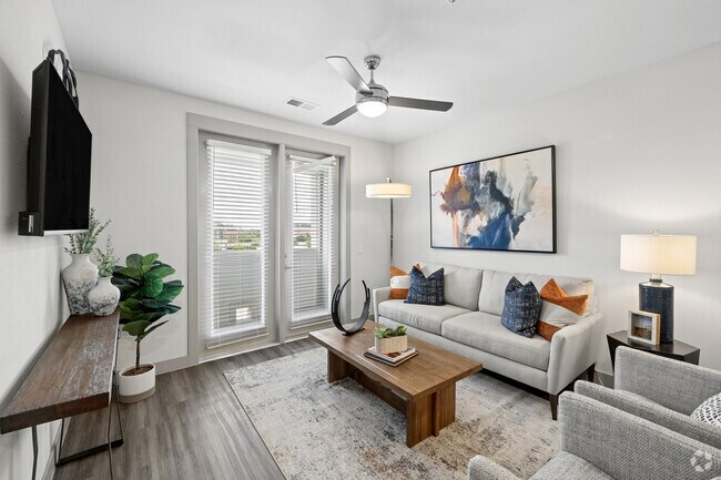 B1 2BR, 2BA - 1,094SF - Living Room - The Harper