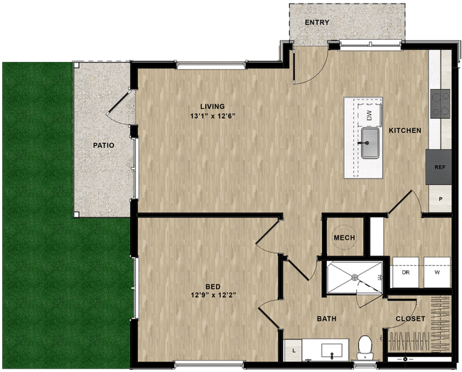 Plano de planta - parcHAUS at Paloma Creek