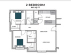 2 Beds, 2 Baths Model