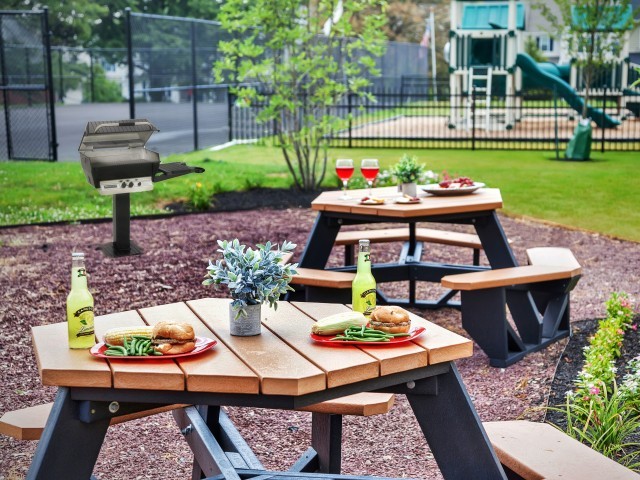 BBQ and Picnic Area - The Bradford Apartment Homes