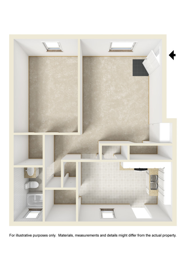 Floorplan - Brentwood Apartments