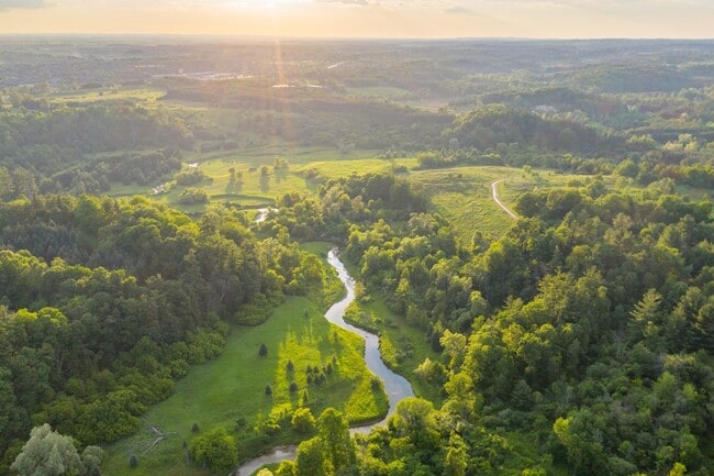 Aerial view of Boyd Conservation Park at sunset