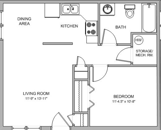 Plano de planta - Kearney Estates