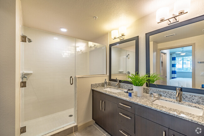 2BR, 2BA - 1,112SF - Primary Bathroom - Azura