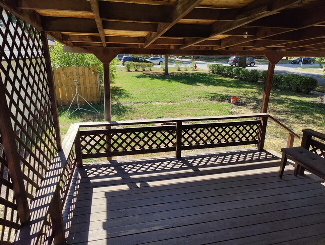 bedroom deck, view toward Havelock Ave. - 4400 N 69th St