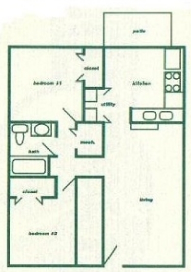 2BR/1BA - Timber Ridge