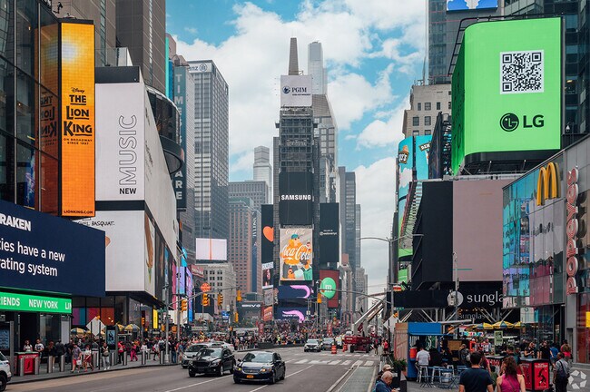 Times Square is one of the most famous destinations.
