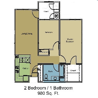 2BR/1BA - Heritage Park at Glendale