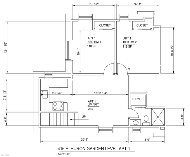 Building Photo - 2 br, 1 bath  - 416 E Huron St # 1 #1