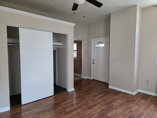 living room to back door and kitchen - 220 Noble Ave