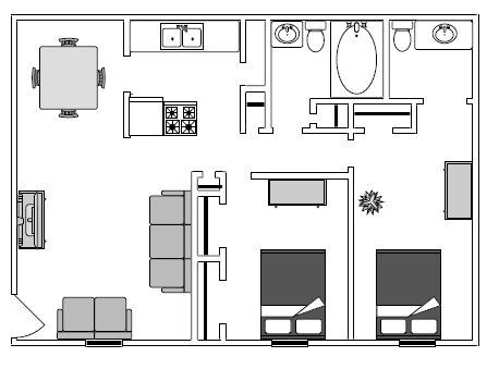 2 habitaciones - Richmond Hills Apartments