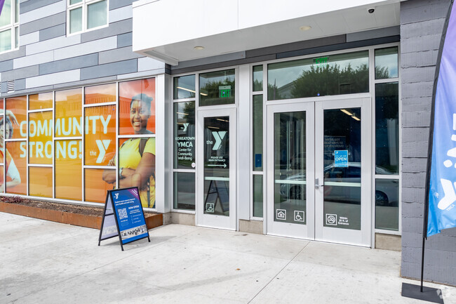 YMCA entrance - Vermont Corridor Apartments