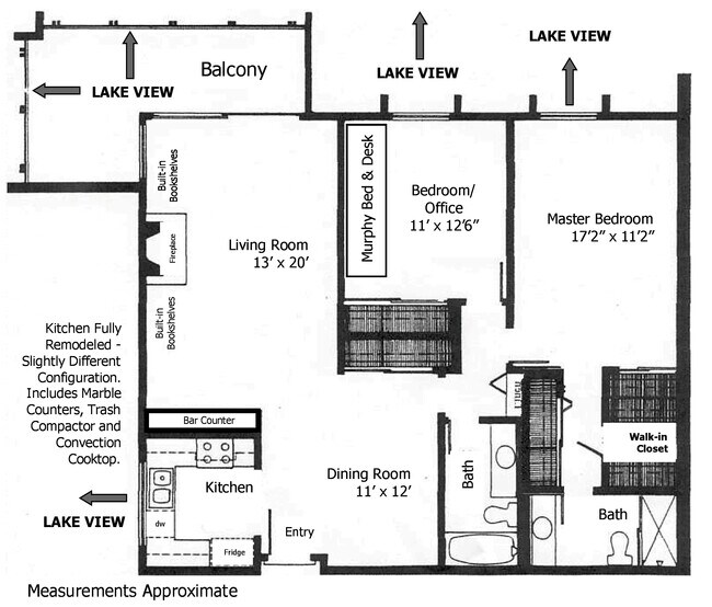 Floorplan with Approximate Dimensions - 4303 Raintree Cir
