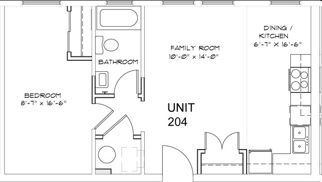 1BR/1BA - The Enclave at Meridian