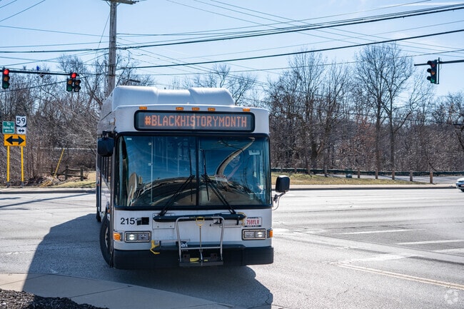 The Metro bus line offers convenient transportation for residents of North Village.