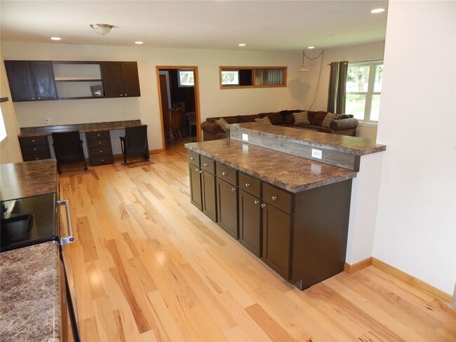 Kitchen Island and Study Area - 825 N Dodge St