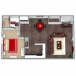 1 Bedroom, 1 Bath, 758 Sq Ft