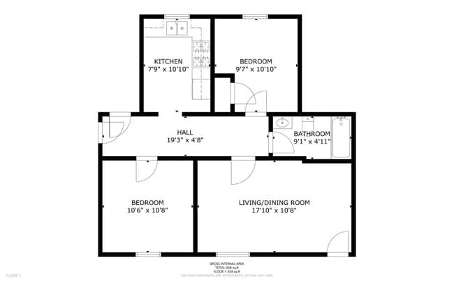 Foto del edificio - 2 bed, 1 bath Upstairs Apartment