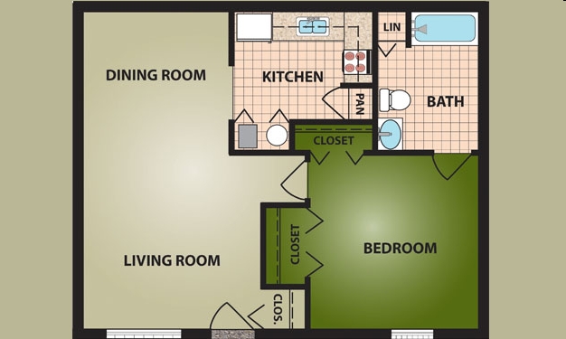 1HAB/1BA - Valleyview Village