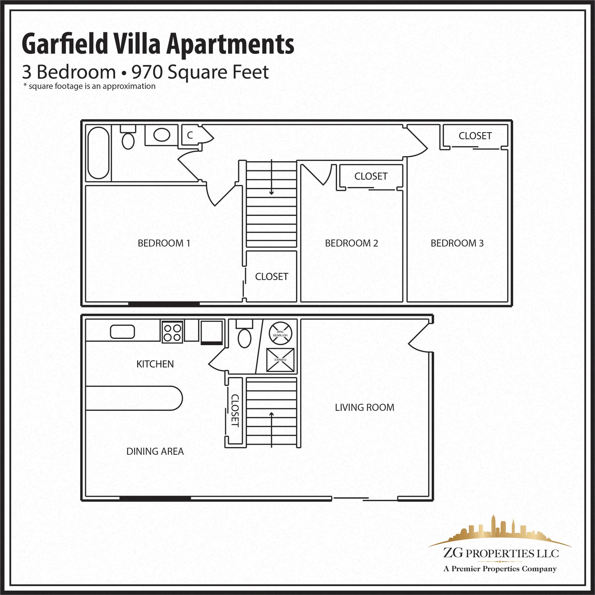 Garfield Villa Apartments – 3 Bedroom