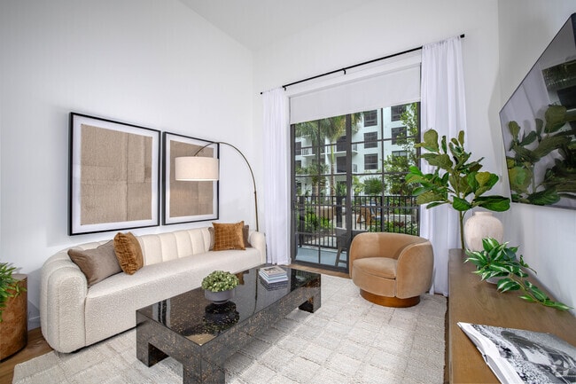 1 dormitorio, 1 baño - Sala de estar de 794 pies cuadrados - Manor Biscayne