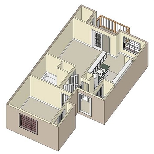 1BR/1BA - Aaron Ridge Apartments