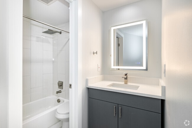 East Grey/Silver - Bathroom - Arvada Court Apartments - Utilities included!