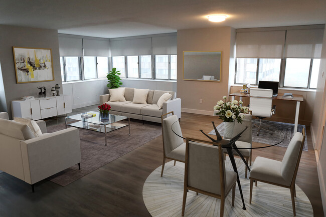 Living Area - Leaside Towers