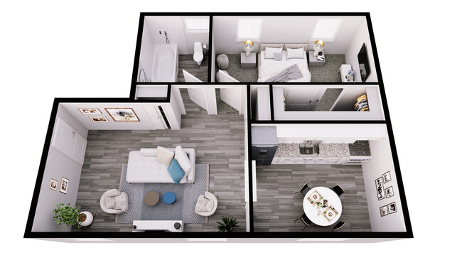 Plano de planta - Millbrook Apartments