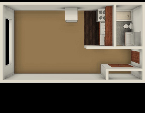 Layout for studio - 317 N 95th St