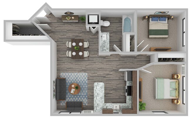 Plano de planta - Mast Apartments I & II