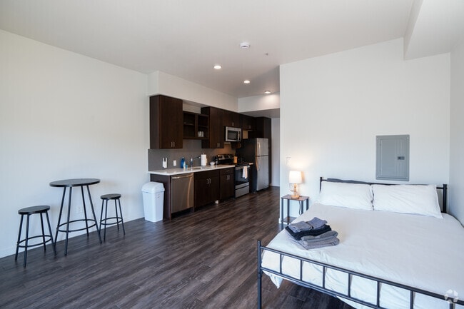 Studio - 455SF - Living Room - The Overture