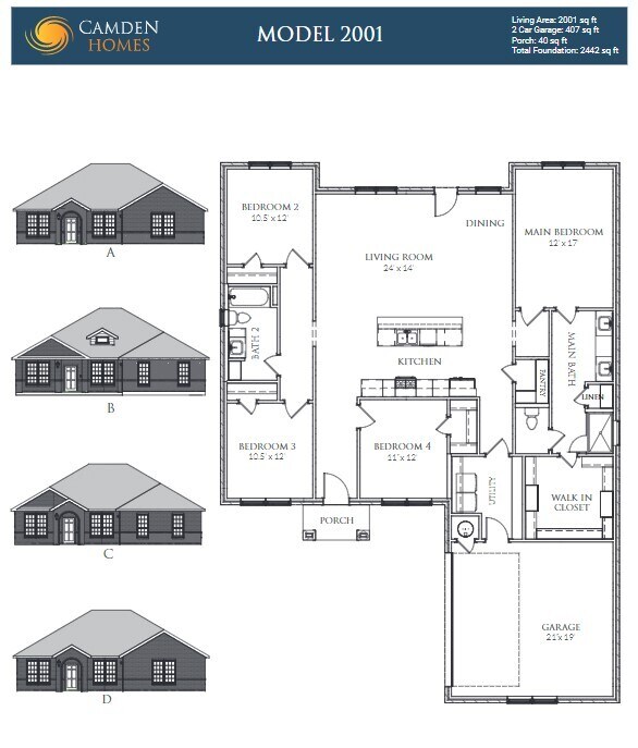 layout of home - 300 Purdue Rd