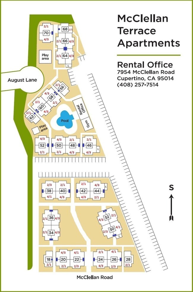Mcclellan Terrace Apartments Cupertino, CA