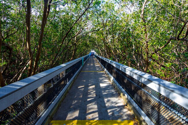 The Apollo Beach Nature Preserve has nice walking trails.