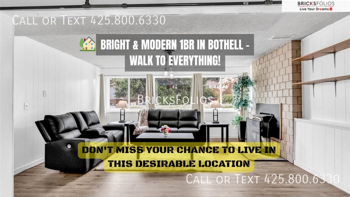 Foto principal - Bright & Modern 1BR in Bothell – Walk to E...