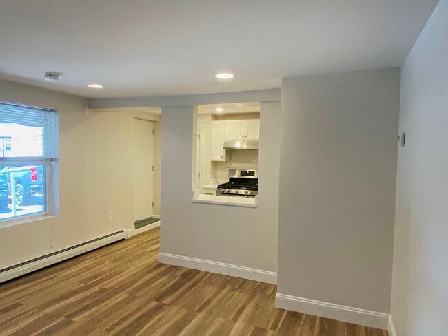 Living room looking into kitchen - 536 Lebanon St