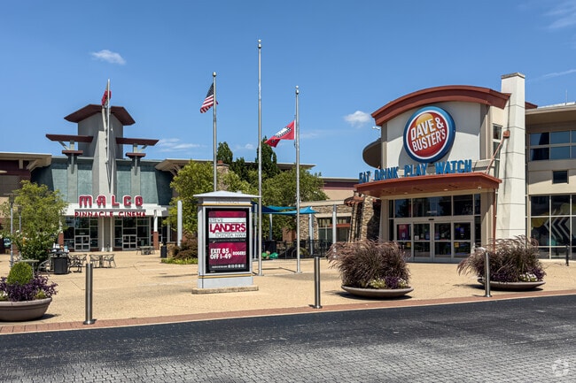A Malco Theater and Dave & Busters are only five minutes from The Peaks neighborhood.